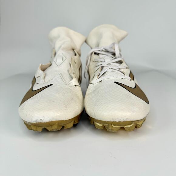 Nike Vapor Untouchable Pro 3 Premium Football Cleats White Gold AQ0634-007 11 - Picture 2 of 11